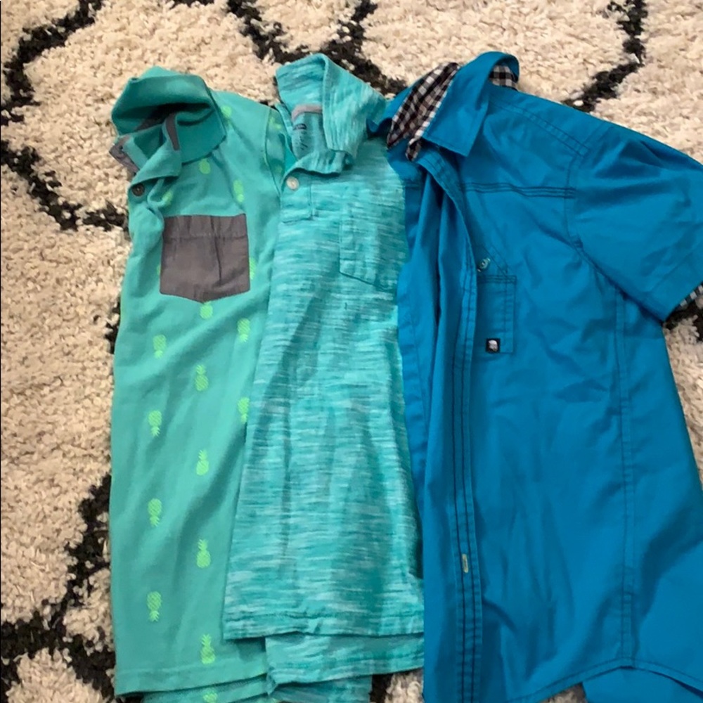 3 size 12 boys collared shirts